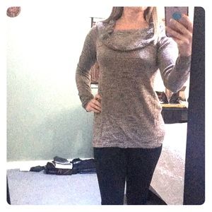 White house black market shimmery sweater!